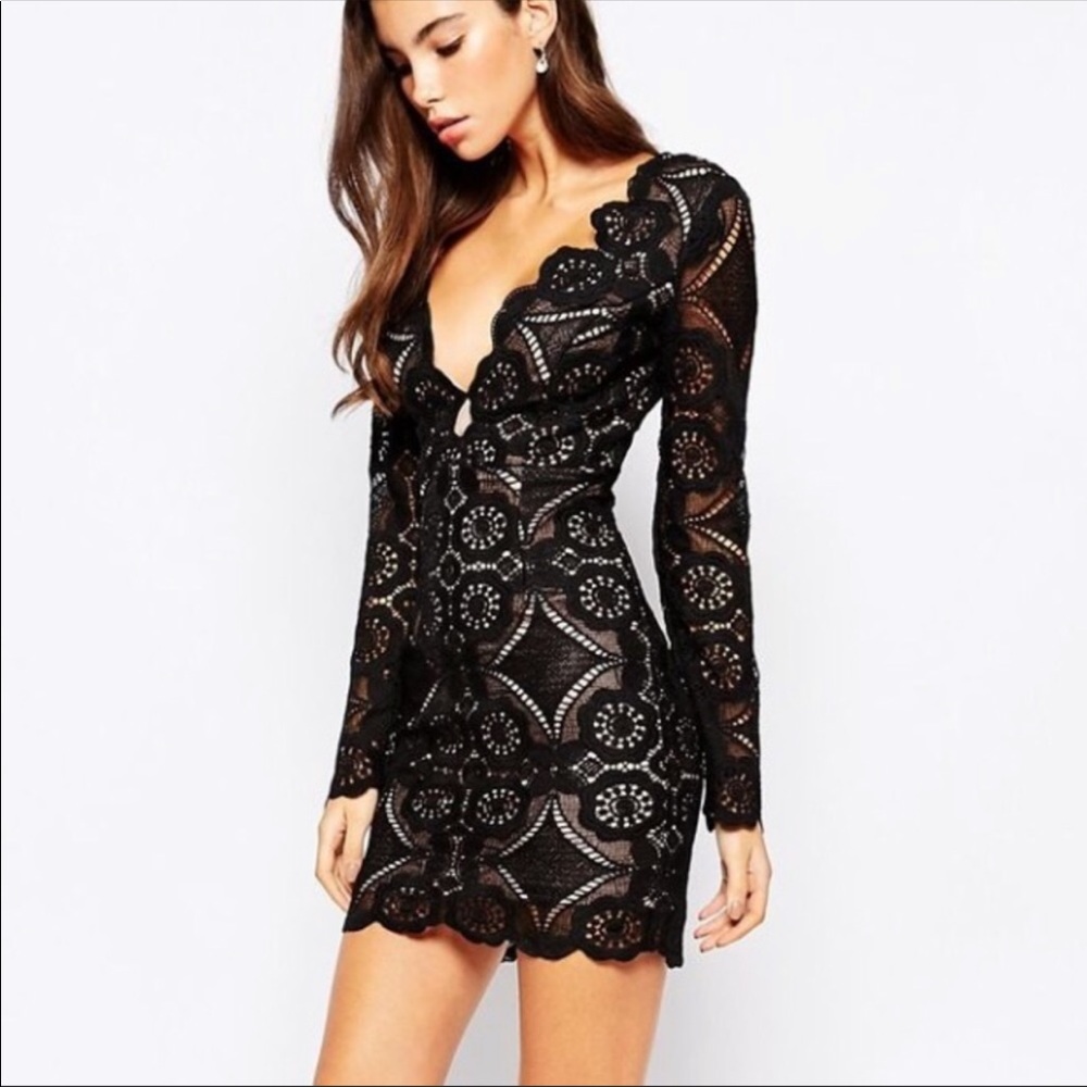 ASOS Love Triangle V Neck mini dress